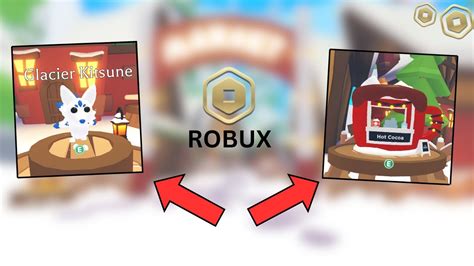 Buying The GLACIER KITSUNE HOT COCOA STAND In Adopt Me ROBUX YouTube