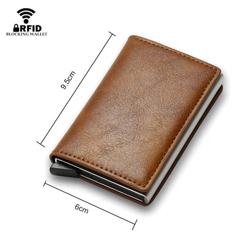 Slim Aluminum Wallet With Elasticity Back Pouch ID Credit Card Holder