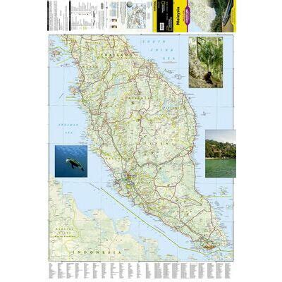 National Geographic Wegenkaart Maleisië Adventure Map Zwerfkei nl