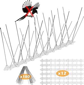 Becoyou Taubenabwehr Spikes Meter Vogelabwehr Spikes Edelstahl