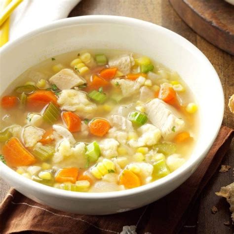 Chicken Corn Soup With Rivels Recipe Taste Of Home