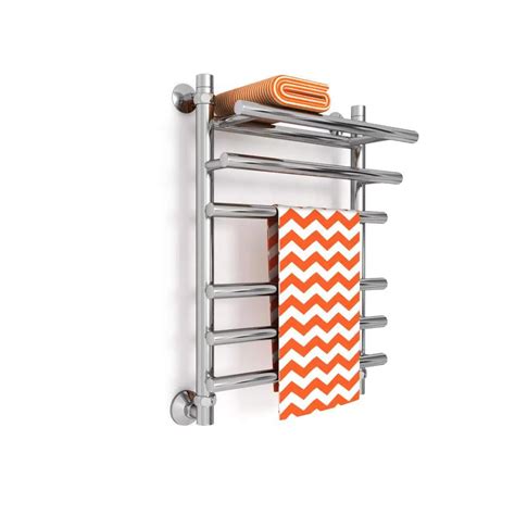 Полотенцесушитель водяной с полкой лестница Zigzag F Ultra 40x60 см 1/2 ...