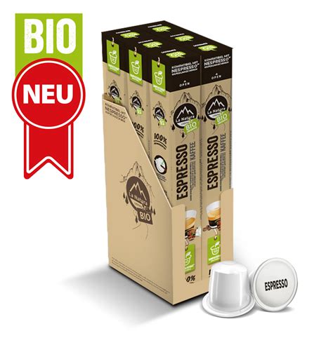 ESPRESSO BIO Kaffee La Natura Lifestyle 60 Industriell Kompostierbare