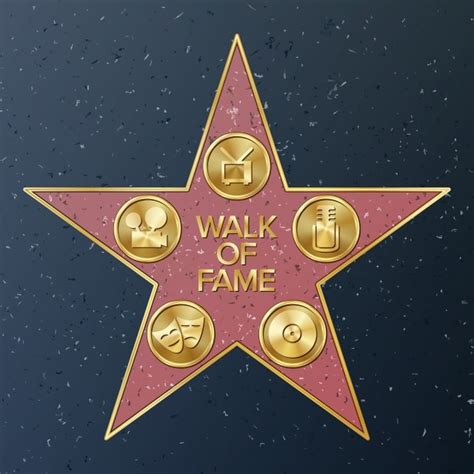 Hollywood Walk Of Fame Star Template