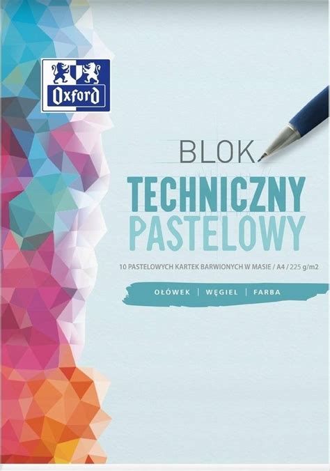 Blok Techniczny A K G Pastelowy Szt Oxford Sklep Empik