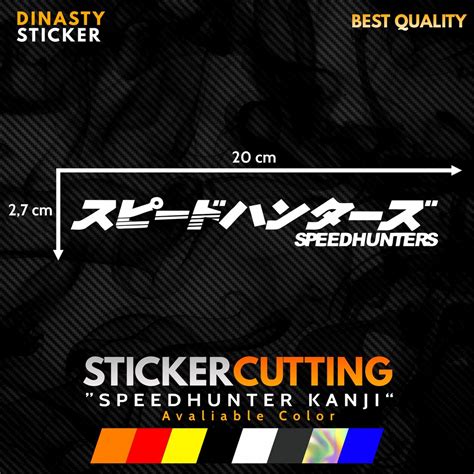 Jual Sticker Stiker Cutting Speedhunters Kanji Shopee Indonesia