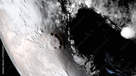 Vid O Stock Time Lapse Of Volcano Eruption Seen From Space What