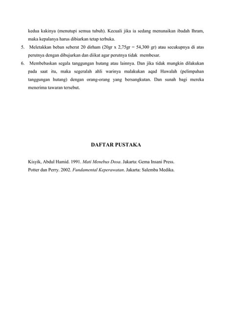 Tata Cara Merawat Orang Sakit Dan Sakaratul Maut PDF