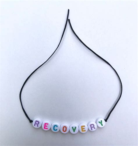 Mental Health Recovery Phrase Beaded Bracelet Etsy Uk