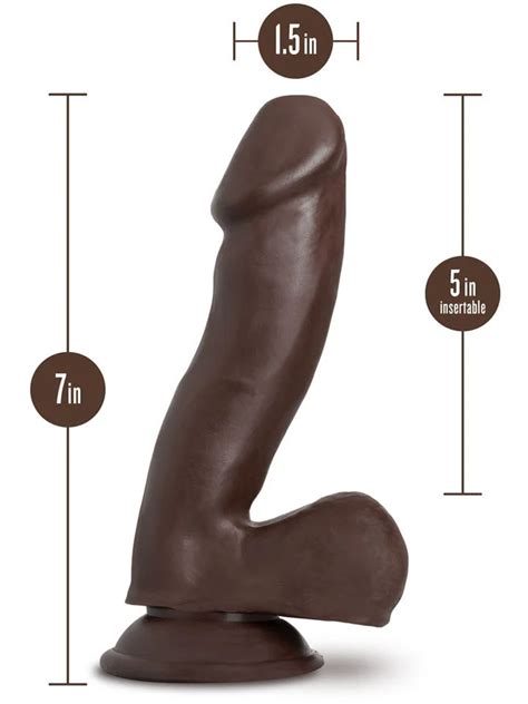 Au Naturel Sensa Feel Flexi Shaft 6 Inch Dildo Chocolate