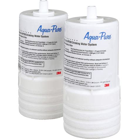 3m Aqua Pure Under Sink Replacement Water Filter Cartridge Ap217 Full Flow White 2