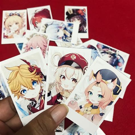 Jual Foto Polaroid Anime Game Genshin Impact Full Color Murah Bahan