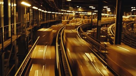 Premium Photo A Bustling Industrial Environment Late At Night