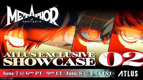 Metaphor ReFantazio Atlus Exclusive Showcase 2 Live Stream Announced