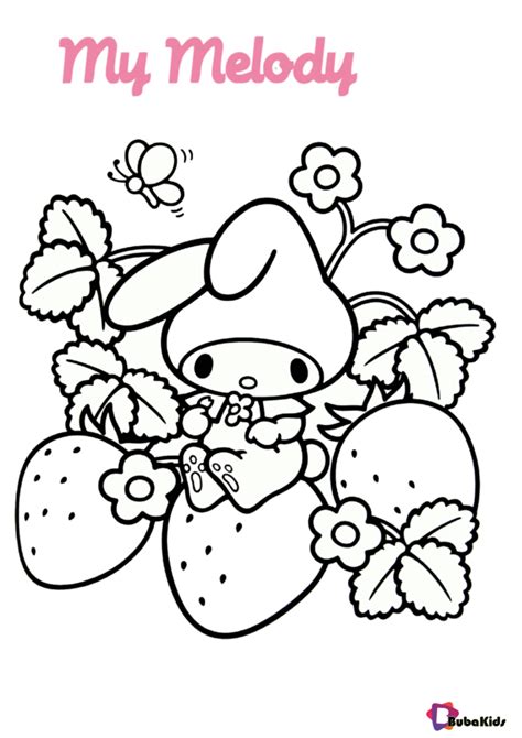 My Melody Sanrio Coloring Page Sanrio Hello Kitty Pegatinas Bonitas