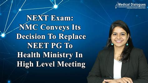 NEXT Exam NMC Conveys Its Decision To Replace NEET PG To Health