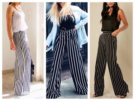Брюки палаццо - с чем носить модели в пол, фото актуальных образов