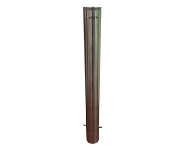 Safety Xpress 114MM Below Ground Lighted Stainless Steel Safety Bollard