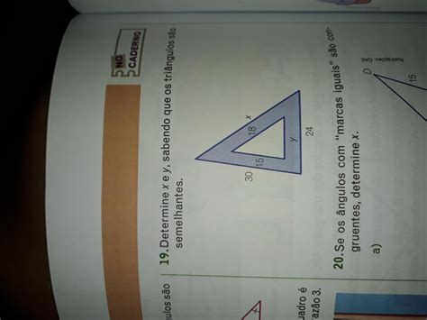 Determine X E Y Sabendo Que Os Triângulos São Semelhantes Br