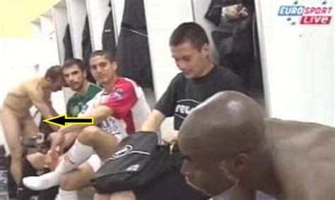 French Footballer Geoffrey Doumeng Naked In Locker Room