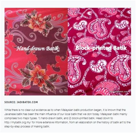 Introduction To Malaysian Batik News From Mission Embassy Of Malaysia Santiago