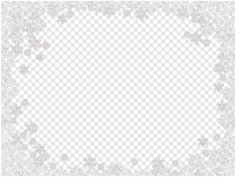 White And Brown Snowflake Border Illustration Lace Black And White