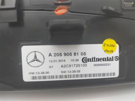 Mercedes Benz W190 W205 W253 kılası Kılima kontrol paneli kalorifer