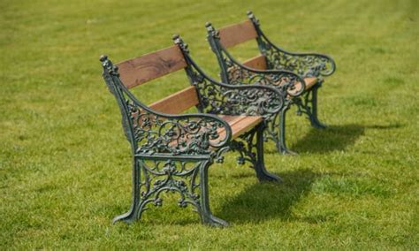 Pair Of Victorian Style Cast Iron Garden Benches Dga By Tina Bird