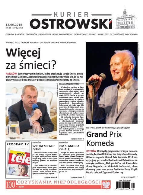 Kurier Ostrowski Wydanie Z Dnia 12 Czerwca 2018 Kurier Ostrowski