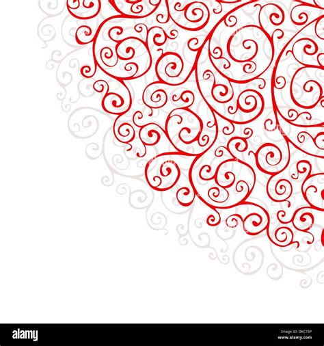 Ornate background with red ornaments vector illustration Stock Vector ...