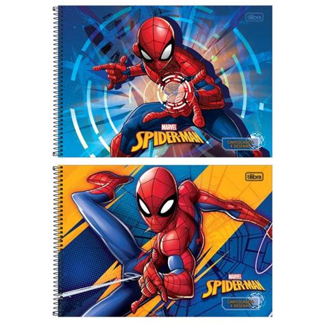 Caderno De Cartografia E Desenho Homem Aranha