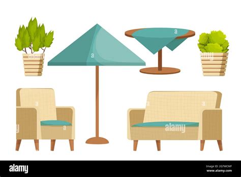 Patio Furniture Stock Vektorgrafiken Kaufen Alamy