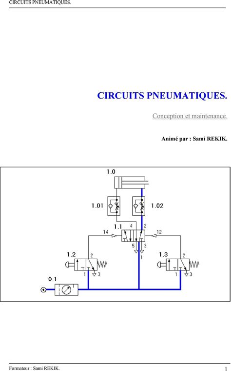 CIRCUITS PNEUMATIQUES PDF Téléchargement Gratuit