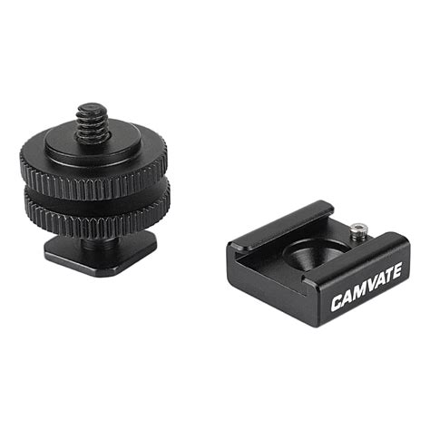 CAMVATE Hot Cold Shoe Mount Tripod Screw To Flash Hot Shoe Mount Adapter