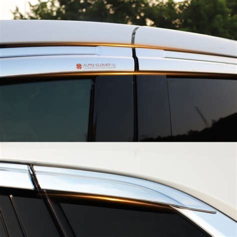 ABS Chrome Car Window Visor Sun Rain Guard Vent Shade For Cadillac XT5