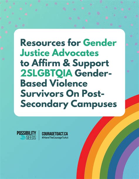 Resources For Gender Justice Advocates To Affirm And Support 2slgbtqia