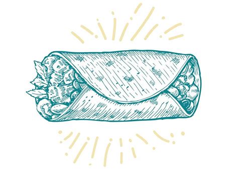 Breakfast Burrito Drawing