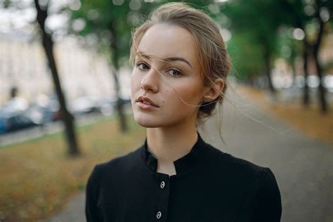 Wallpaper Face Women Model Blonde Depth Of Field Eyes Looking