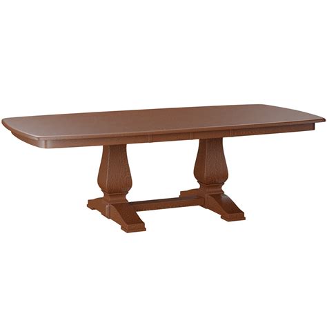 Dining Tables Double Pedestal Tables Stacy Amish Double Pedestal Table