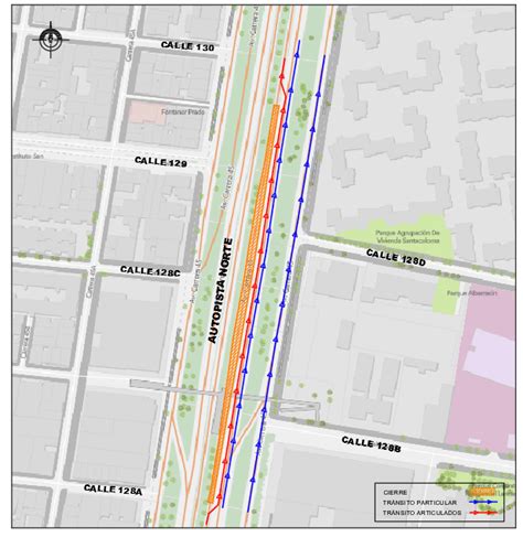 Atención Obras en calzada de la Autopista Norte Transmilenio HSB