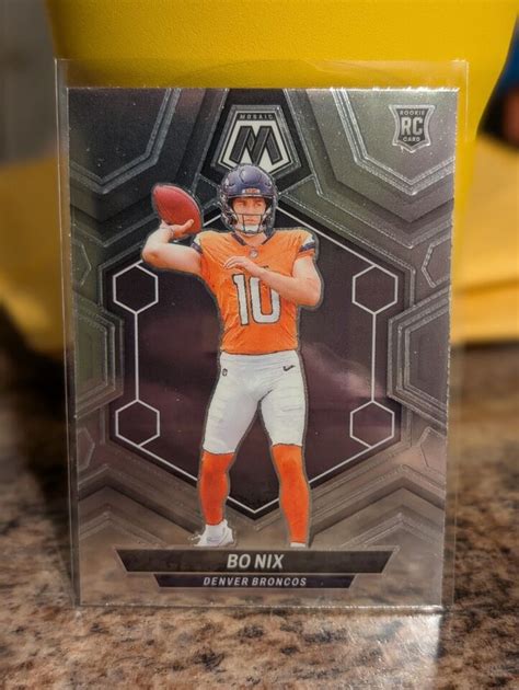 Bo Nix Panini Mosaic Rc Rookie Silver Prizm Broncos Ebay