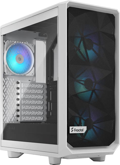 Fractal Design Meshify Compact Rgb Tg Atx Mid Tower Pc Case Temp