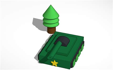 3D design tank | Tinkercad