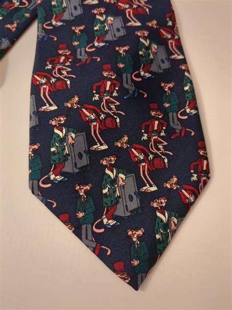 Pink Panther Vintage 1993 Tie Made In Italy 100 Silk Gem