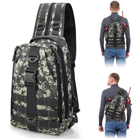 2BK Large Fishing Backpack - Saltwater Resistant Storage Bag with Rod ...