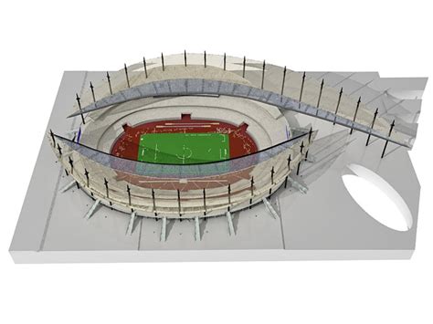 Modern Football Stadium 3d Model 3ds Max Files Free Download Cadnav