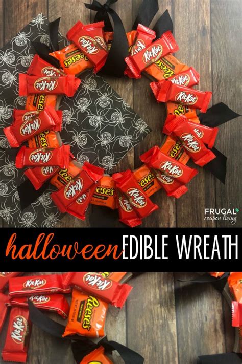 Edible Halloween Candy Wreath Craft