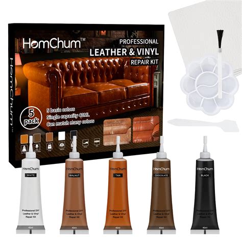 Homchum Homchum Leather Repair Kits For Couches Dark Brown Black