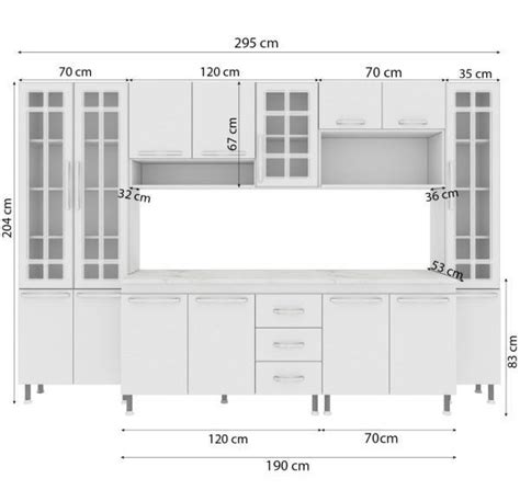 Cozinha Modulada Completa Fidelit Viena Pe As Cm Portas