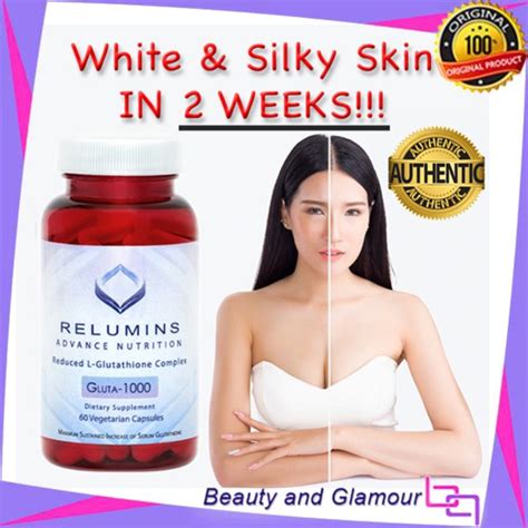 New Relumins Gluta 1000 60 Capsules Reduced L Glutathione Complex